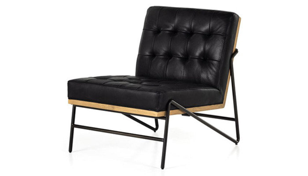"Romy" Chair in Harness Black - Whats New Furniture ROMY CHAIRS Whats New Furniture Harness Black / 27" x 34" x 31" / New