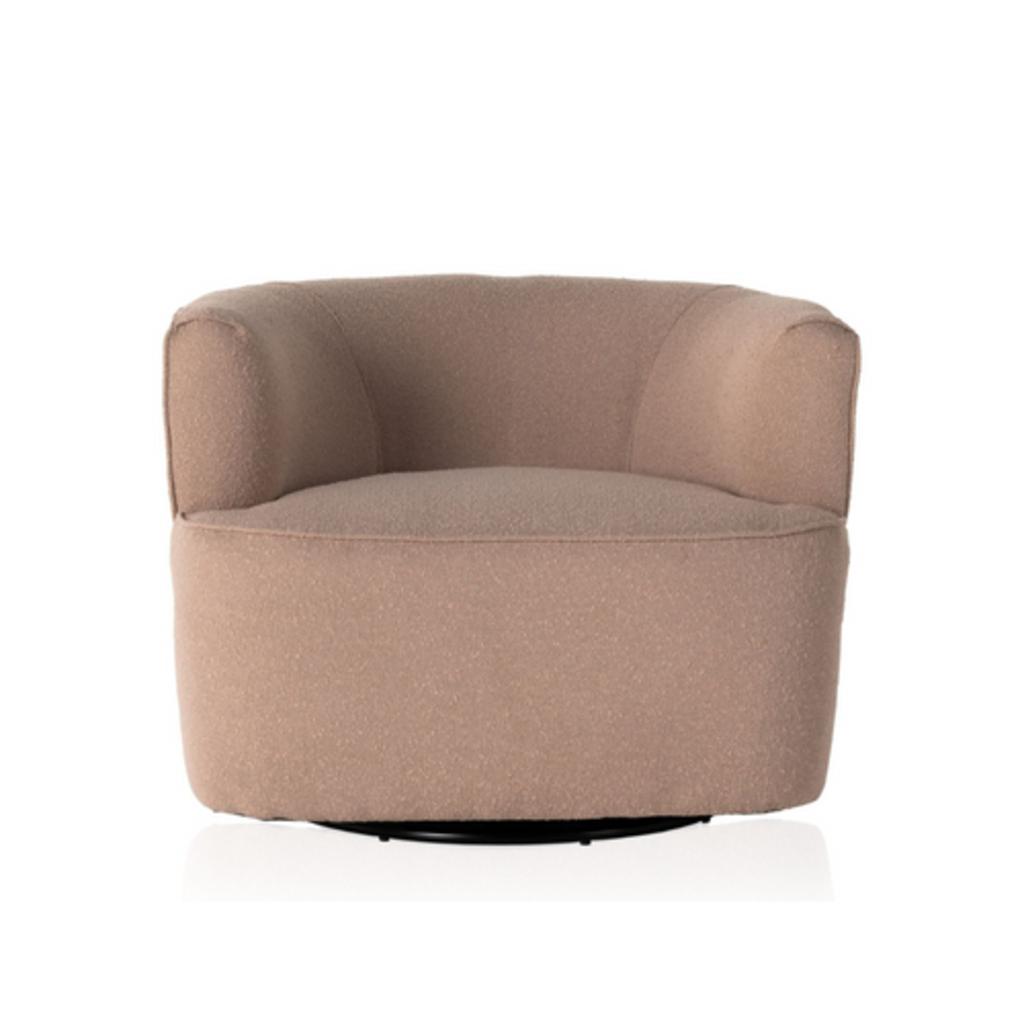 The Mila Swivel Chair - Whats New Furniture MILA CHAIRS Whats New Furniture Barlow Blush / 35.5" x 33" x 27" / New