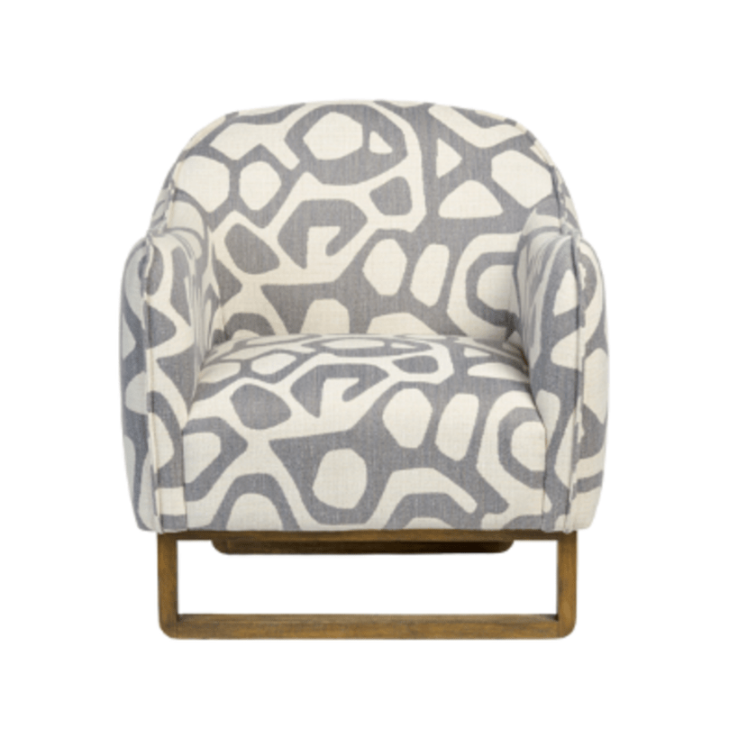 Fitz Occasional Chair in Greige Graphic - occasional chair by Alder & Tweed - Whats New Furniture Portland OR
