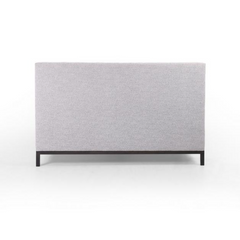 Newhall Queen Bed in Plushtone Linen back view - queen bed by Four Hands - Whats New Furniture Portland OR