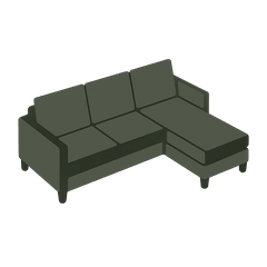 Alpine Sofa Chaise diagram