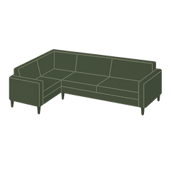 L-Tux Sofa 135 diagram