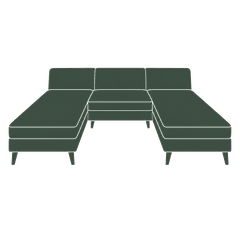 Oasis Double Chaise diagram