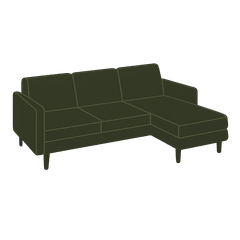 XL Sofa Chaise diagram