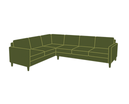 L-Sofa 123" diagram
