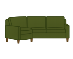 Angled Cuddler 119" diagram