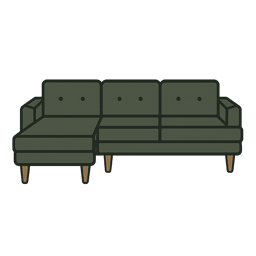Sofa + OS Chaise diagram