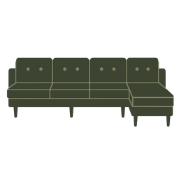 XL Sofa Chaise diagram