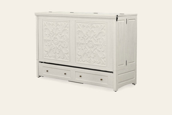 Murphy cabinet bed in Artesian White, closed