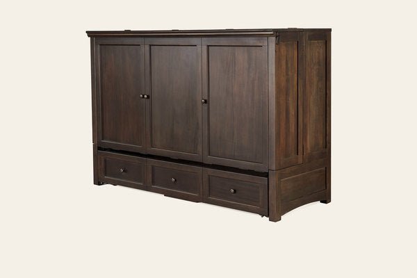 Murphy cabinet bed in New Traditions Espresso, closed