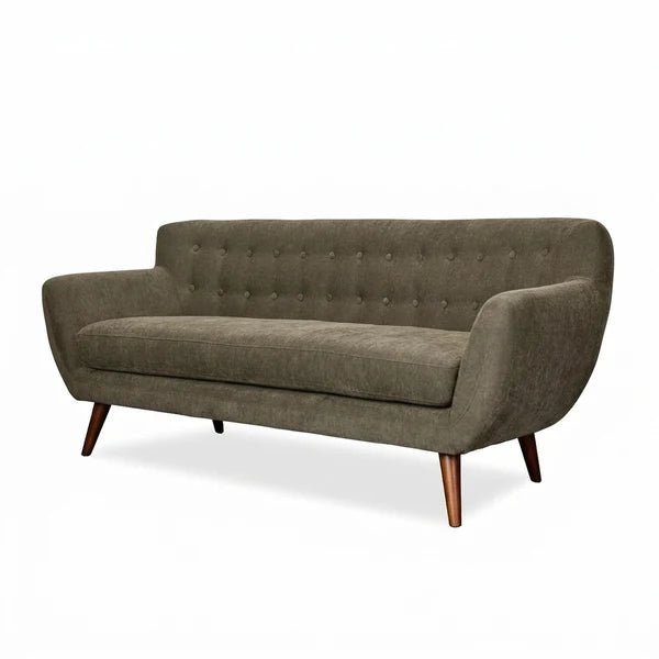 New · Stark Sofa, Moss Olive Green; studio catalog image