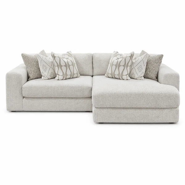 Drift Deep Sectional, Fluffy River Rock / RHF; studio catalog image